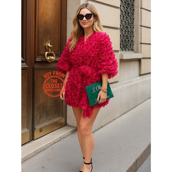 ZARA Blogger Fave Textured Coat with Self-Belt NWT ๐ - Picture 5 of 16